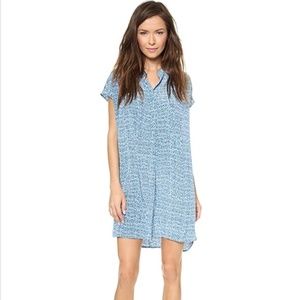 Vince Silk Static Print Shift Dress S